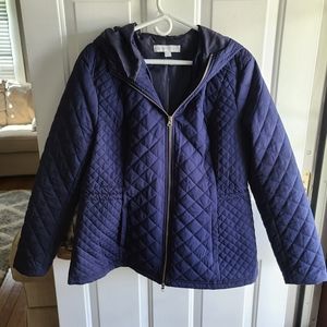 Quilted Blue Lightweight Coat